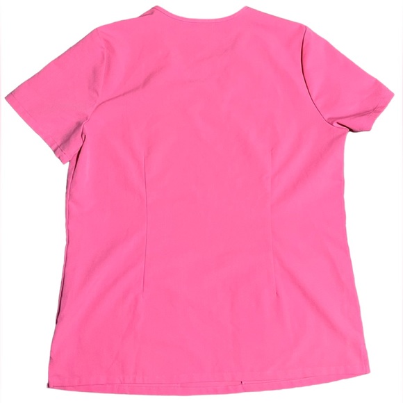 💗 FIGS Casma Three-Pocket Scrub Top Medium Limited Edition color-Neon Pink EUC - Picture 7 of 15